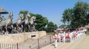 पुलिस बैंड शो का आयोजन