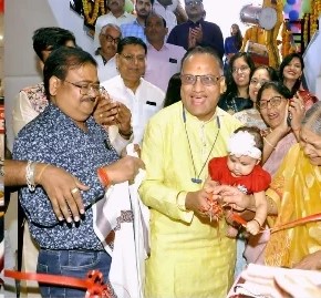 श्री हरि मार्केट Modi Road पर एम बाजार एवं निर्मल की दुकान का भव्य शुभारंभ